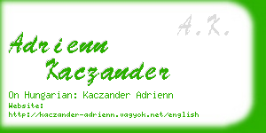 adrienn kaczander business card